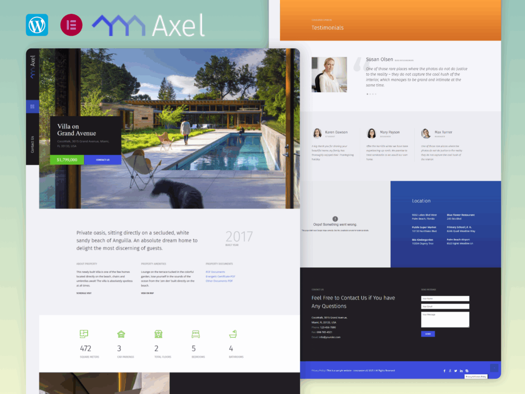 Axel – Single Property Real Estate Theme
