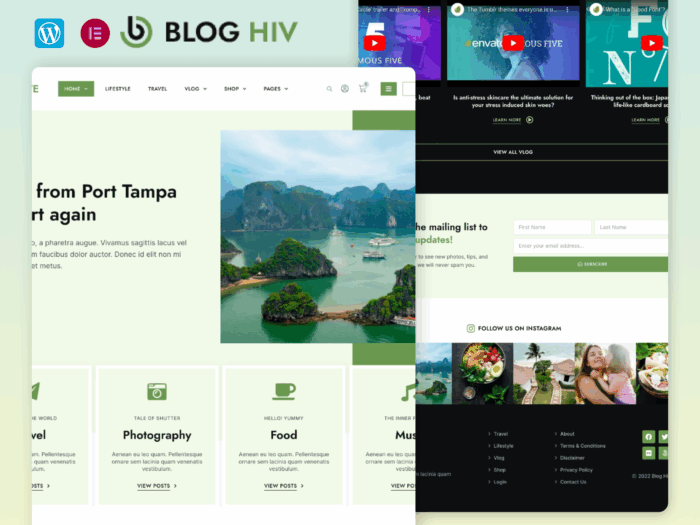 Blog Hive - Personal Blog Elementor Template Kit