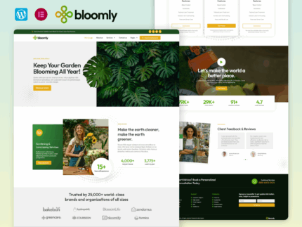 Bloomly - Landscape And Gardening Service Elementor Pro Template Kit