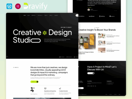 Bravify - Creative Agency Elementor Template Kit