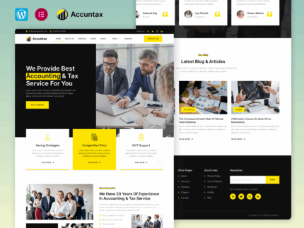 Accuntax – Accounting & Tax Consultancy Services Elementor Template Kit
