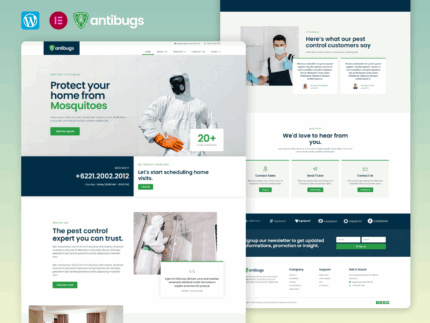 Antibugs - Pest Control Service Elementor Template Kit