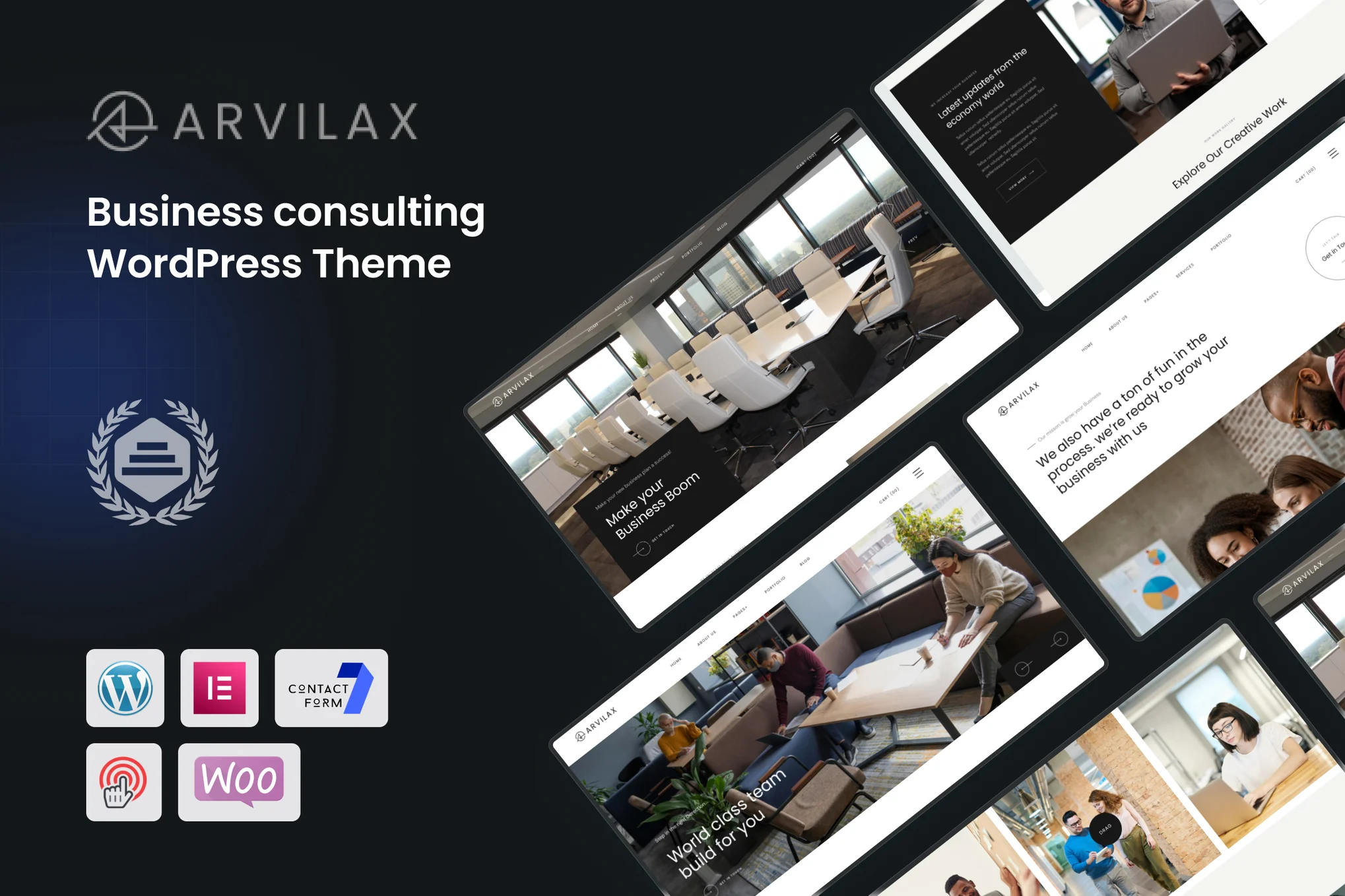 Arvilax - Business Consulting WordPress Theme