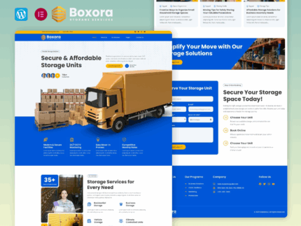 Boxora - Storage Service Elementor Template Kit