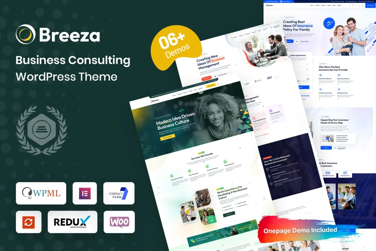 Breeza – Business Consulting WordPress Theme