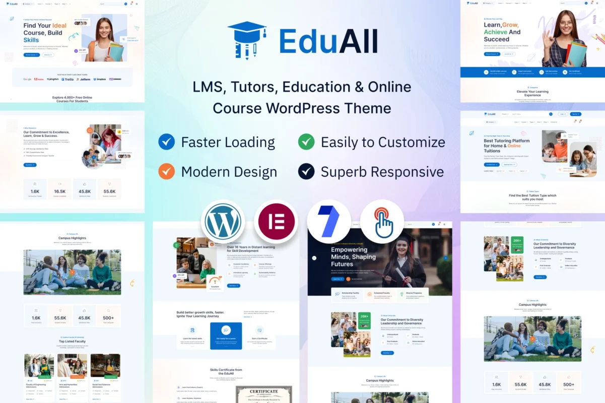 EduAll – Education LMS Tutors & Course WordPress