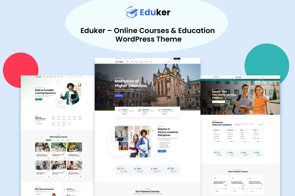 Eduker – Education WordPress Theme