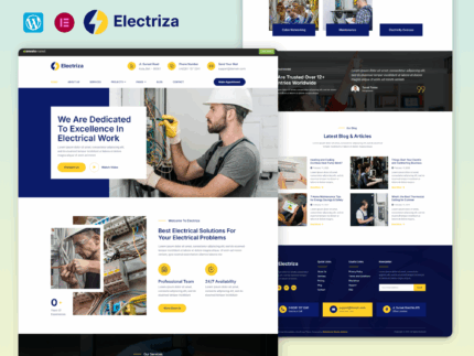 Electriza – Electrical Installation And Maintenance Services FSE WordPress Theme
