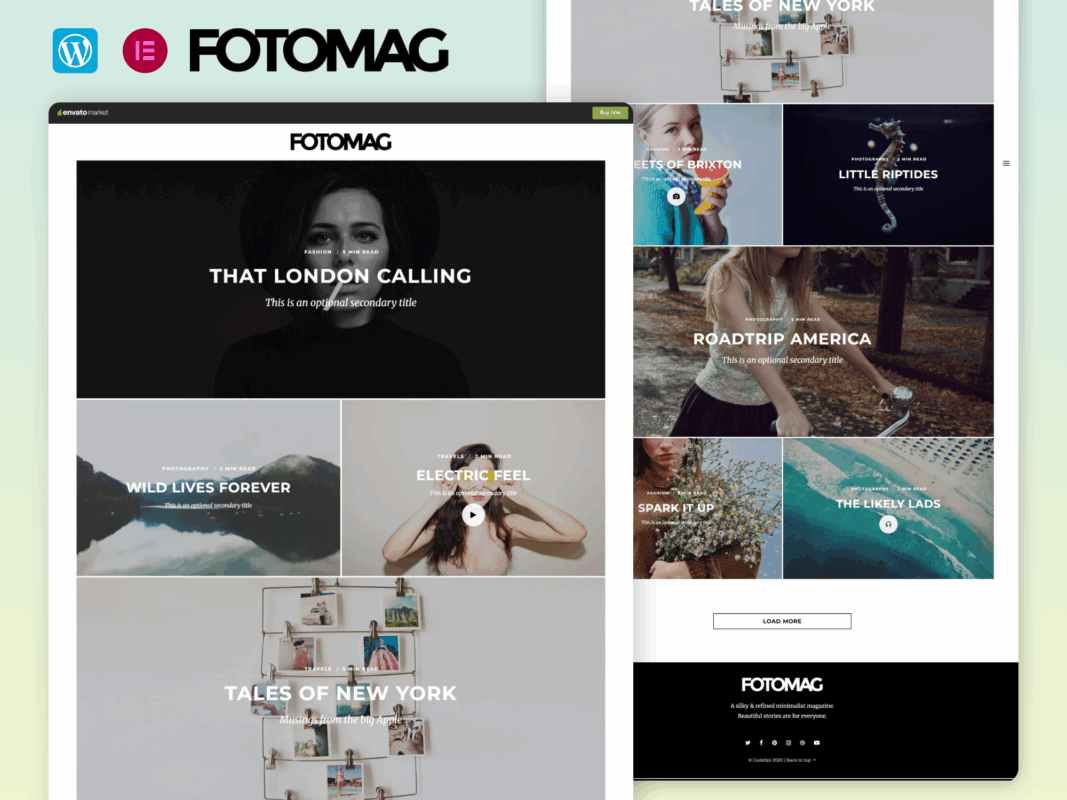 Fotomag – A Silky Minimalist Blogging Magazine WordPress Theme For Visual Storytelling