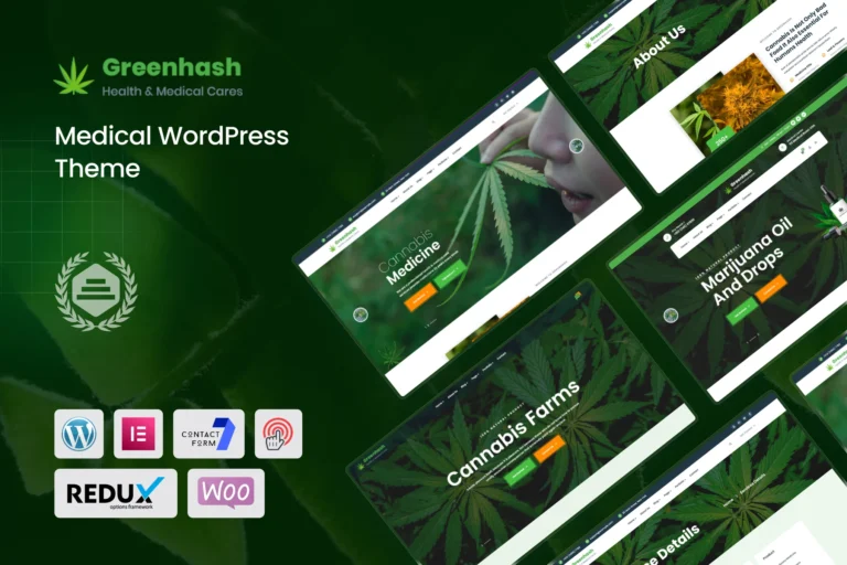 Greenhash - Medical WordPress Theme