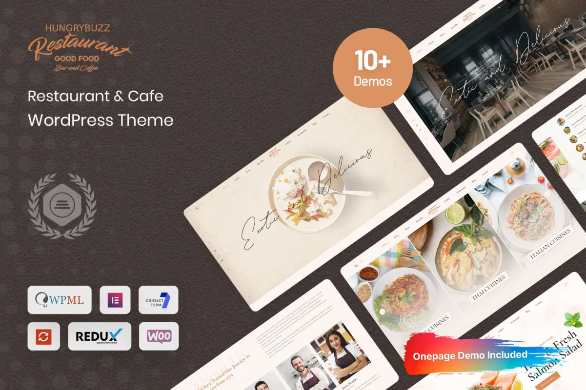 Hungrybuzz – Restaurant WordPress Theme