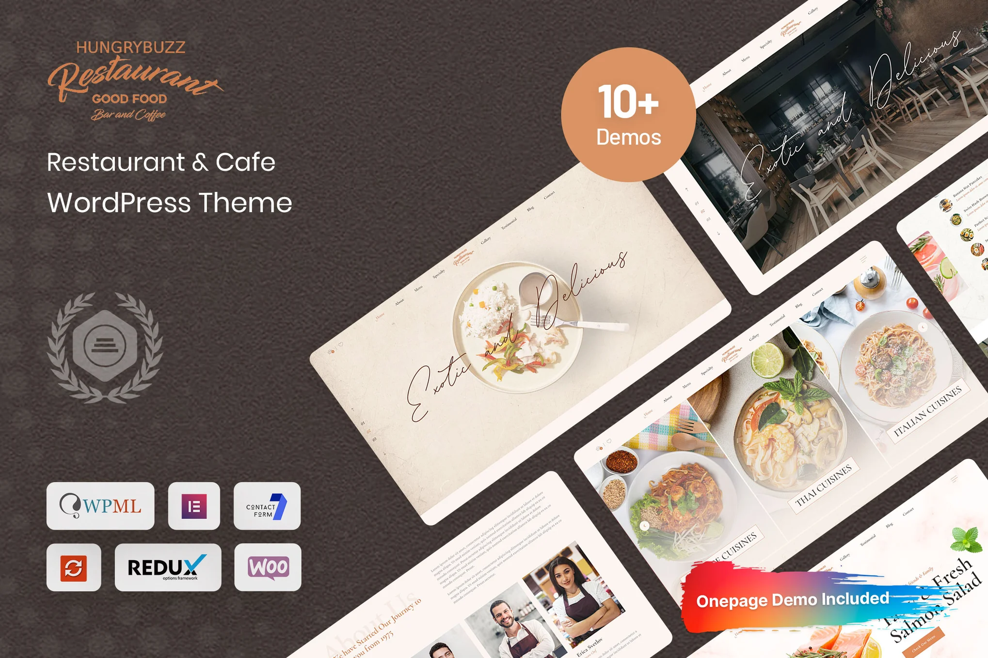 Hungrybuzz - Restaurant WordPress Theme