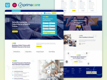 PrimaCare - Finance And Insurance Company Elementor Pro Template Kit