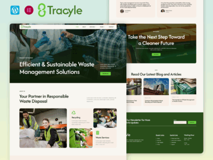 Tracyle - Waste Management And Recycling Service Elementor Template Kit