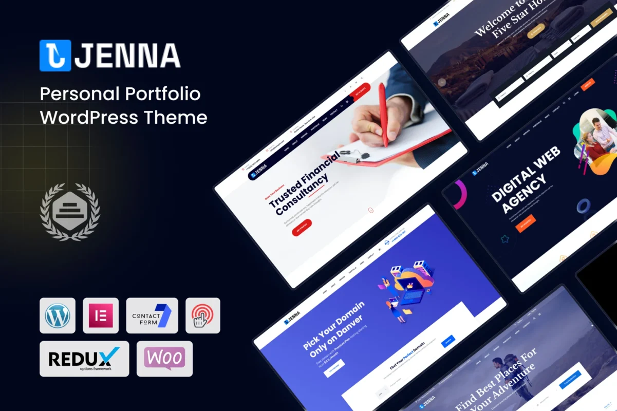 Jenna – Personal Portfolio WordPress Theme
